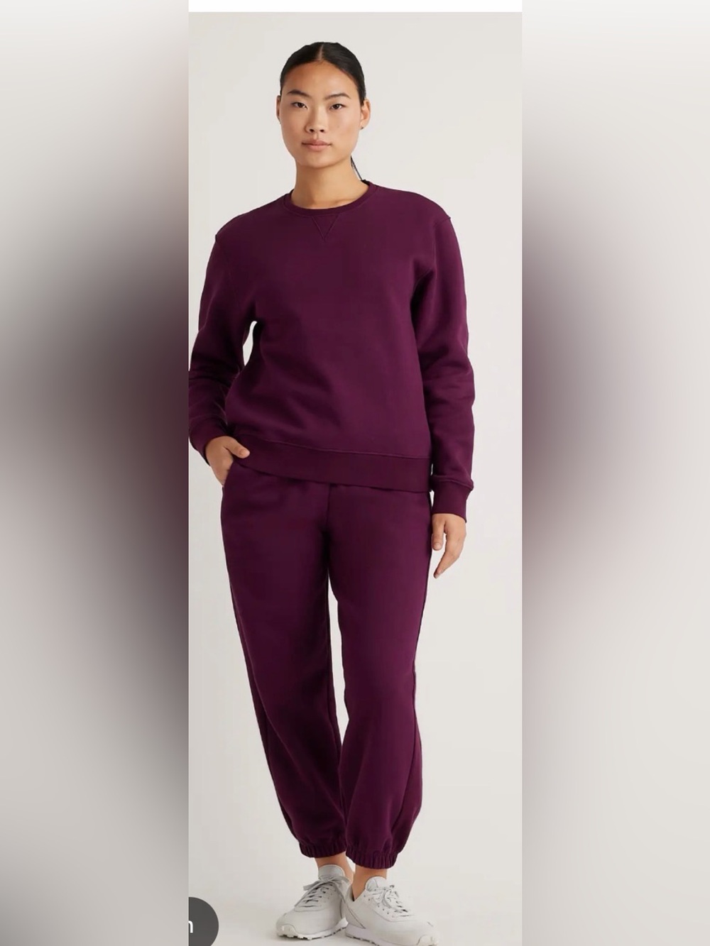 Quince Purple Women’s Jogger Sweatpants Size S